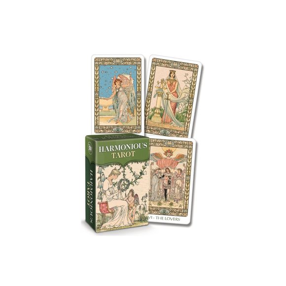 Harmonious Tarot Mini Boxed Kit I Pocket Tarot Deck with Booklet I Victorian Min - Picture 2 of 7